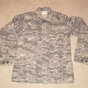 US Army Military Heavy Cotton Camo Shirt Jacket 40